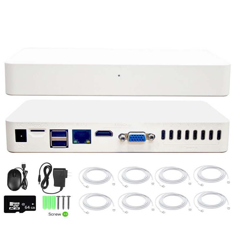 XVIM 1080P Security Camera System Outdoor 8CH H.265+ DVR CCTV SD/Cloud Recorder gallery
