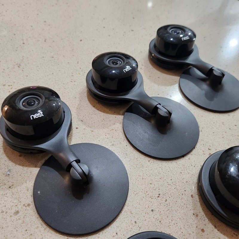 Google Nest Cam Wired Indoor Camera 1st Gen A0005 with Power Supply (6 pack lot) gallery