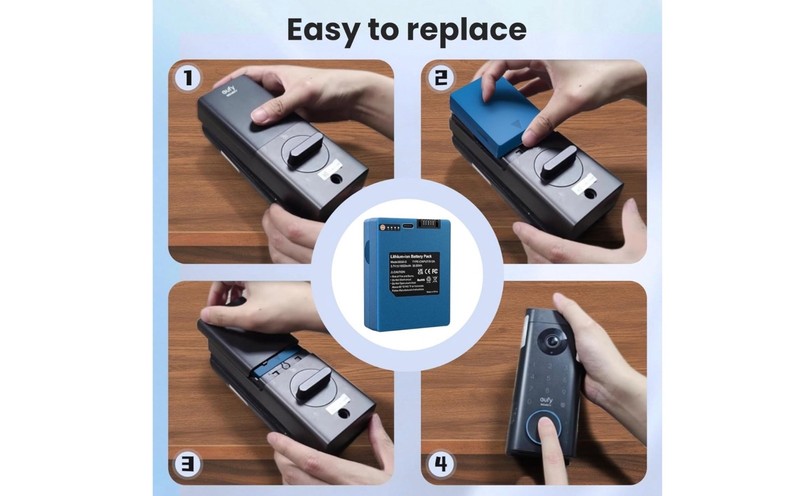 Security Rechargeable Battery for S330 Video Smart Lock 3-in-1 and Smart Drop, 1 gallery