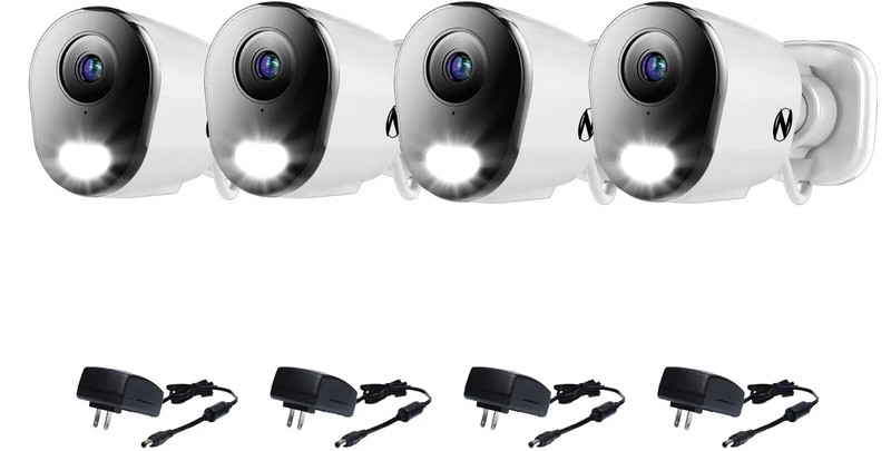 Night Owl 8-Ch, 4-Camera Indoor/Outdoor Plug-In Wi-Fi IP 4K 64GB Security System gallery