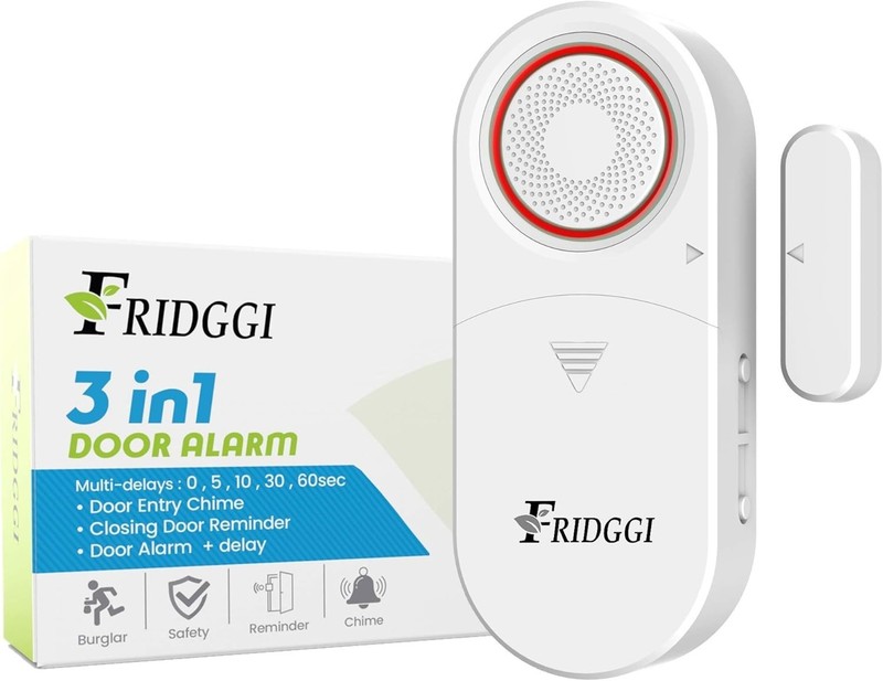 3-in-1 Door Ajar Alarm with Custom Alerts – Security and Reminder System