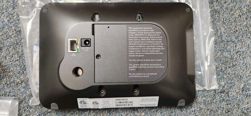 Intertek Technicolor iControl Home Security Alarm Touchscreen TCA203TWC gallery