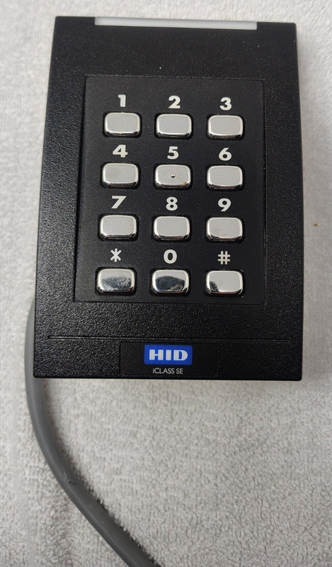 Schlage HID iCLASS SE Card Reader with Keypad Part/Model # RK40