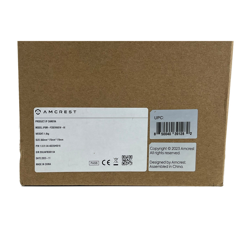 Amcrest IP8M-FCB2996EW-AI Dual Lens 4k Outdoor Camera New Open Box (CI) gallery