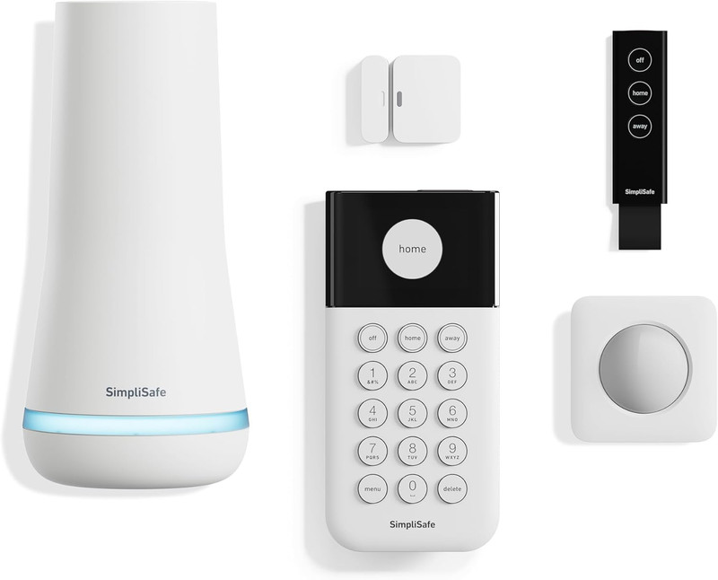 5 Piece Wireless Home Security System - Optional 24/7 Professional Monitoring -