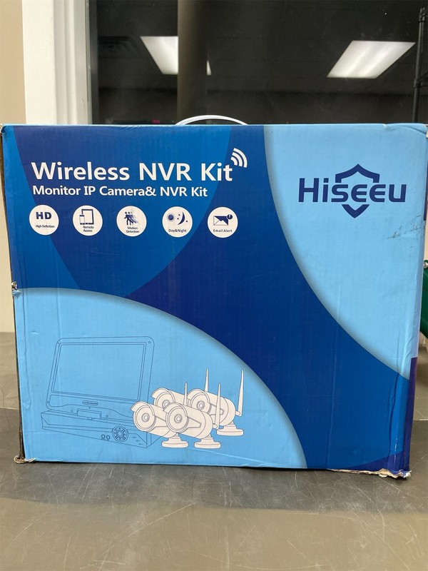 [10CH Expandable] Hiseeu Wireless Security Camera System with 10in LCD 4K Monito
