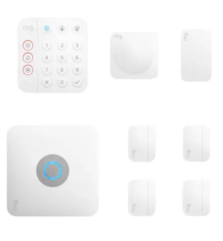 Ring - Alarm Pro Home Security Kit 8 Pieces - White gallery