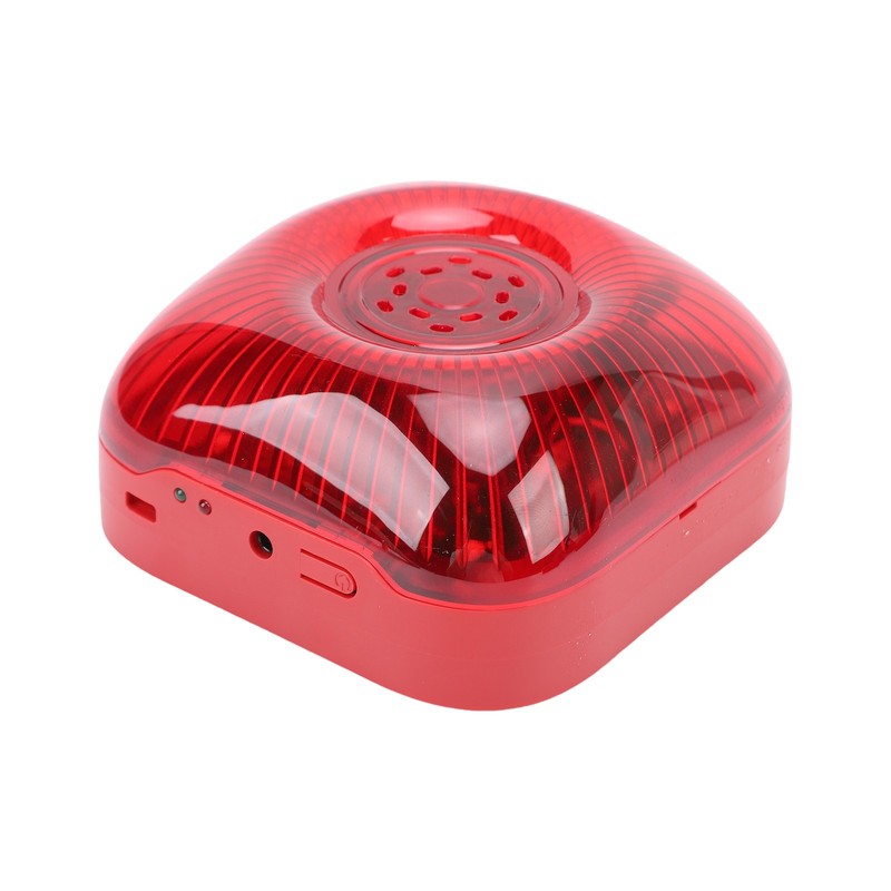 4 Pack Wireless RF 433MHz Fire Alarm Bell Sound Light Alert US Plug