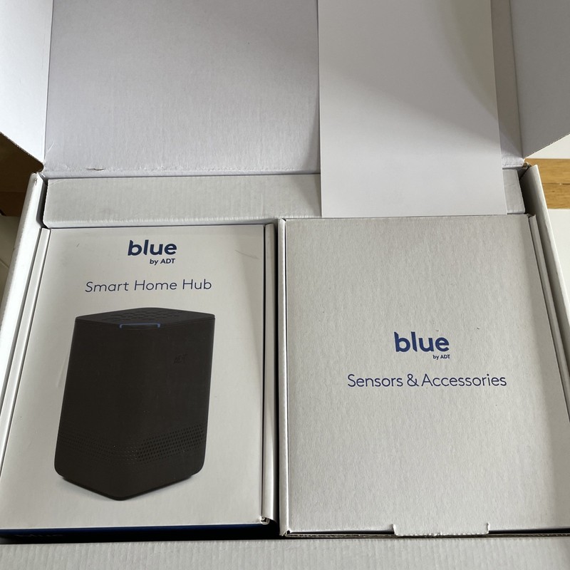 New Sealed Blue By ADT -Smart Home Hub, Window or Door Sensors W/activation Code