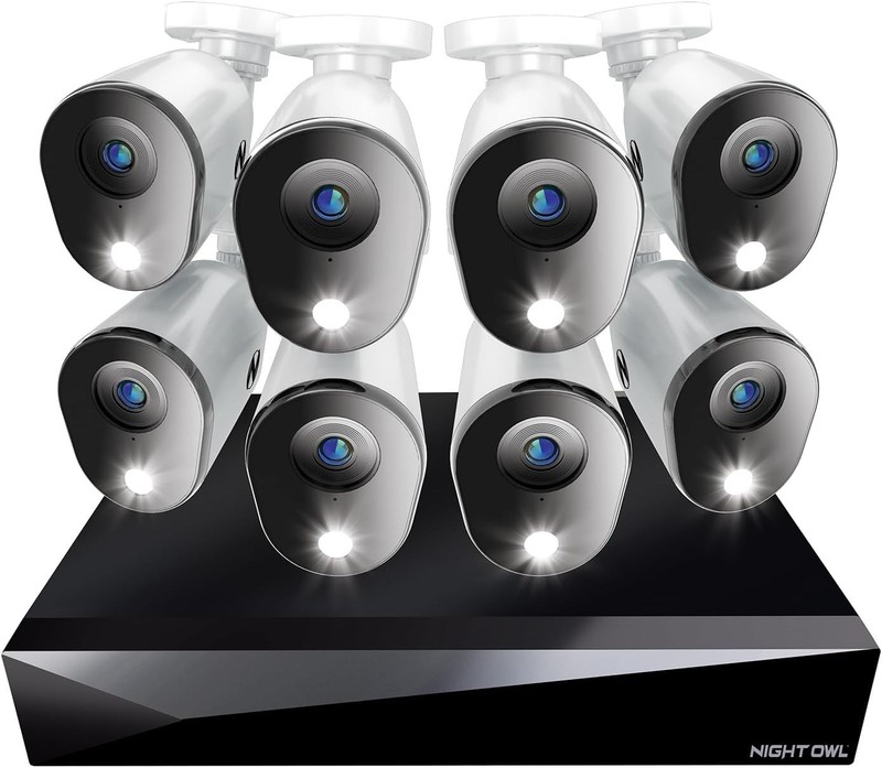 Night Owl 2-Way Audio 20 Channel DVR Security Camera System 1080P, 1 TB, 8 Camer