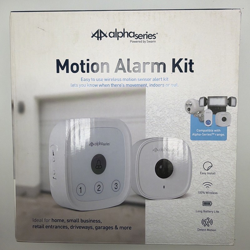 Swann Alpha Series Wireless Motion Alarm Kit Open Box Complete Home Security gallery