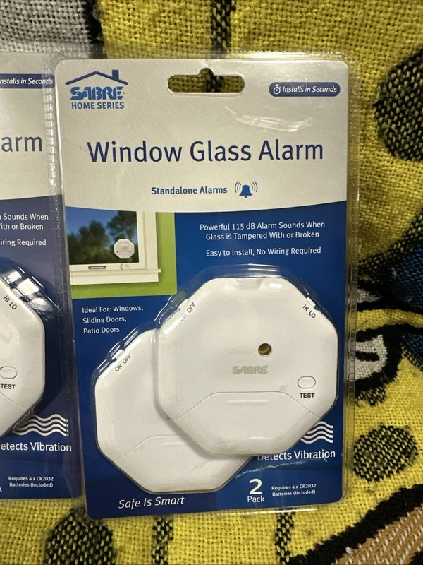 SABRE Glass Alarm Standalone Alarms - 2 Pack. Lot Of 2 For Total Of 4 Sensors gallery