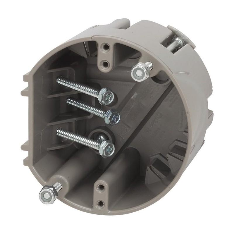 Southwire Electrical Box for Ceiling Fan, Light Fixture, 50lb Ceiling, Gray