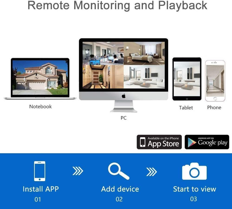 1080P Wireless Outdoor Security Camera System with 24/7 Recording & No Fees gallery