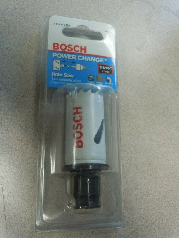 BOSCH # PC116 Power change hole saw 1 1/16"