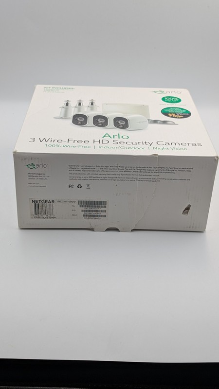 Arlo 720P HD Security Camera System VMS3330W - 3 Wire-Free Cameras gallery