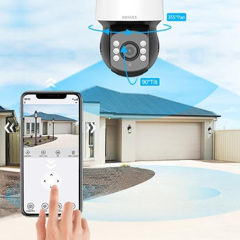 1080P PTZ Wired Security Camera System with 10" IPS Monitor, 8CH Expandable DVR gallery