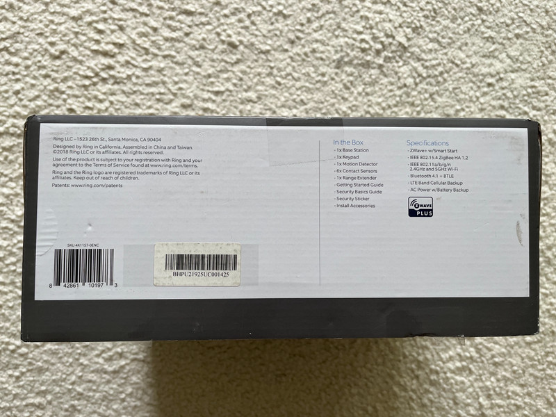 Ring Alarm Wireless Security Kit Home System 10 Pieces (1st Gen) gallery