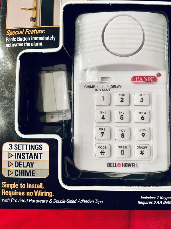 BELL +HOWELL SECURE PRO KEYPAD ALARM SYSTEM BATTERY OPERATED BRAND NEW gallery