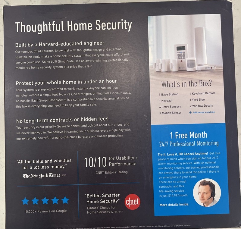 SimpliSafe Prime 9 Piece Home Security System gallery