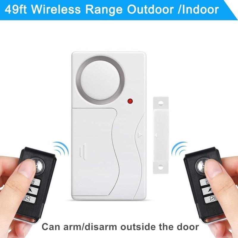 105 dB Loud Wireless Door Alarm with Remote Control - Ideal for Kids' Safety gallery