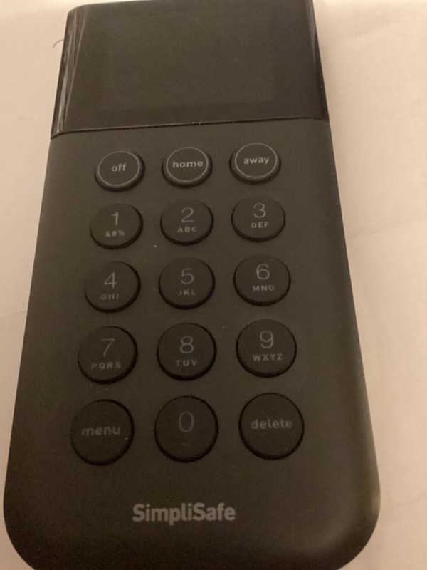 SimpliSafe SSKP3 Home Security Wireless Black Remote-Untested-Parts