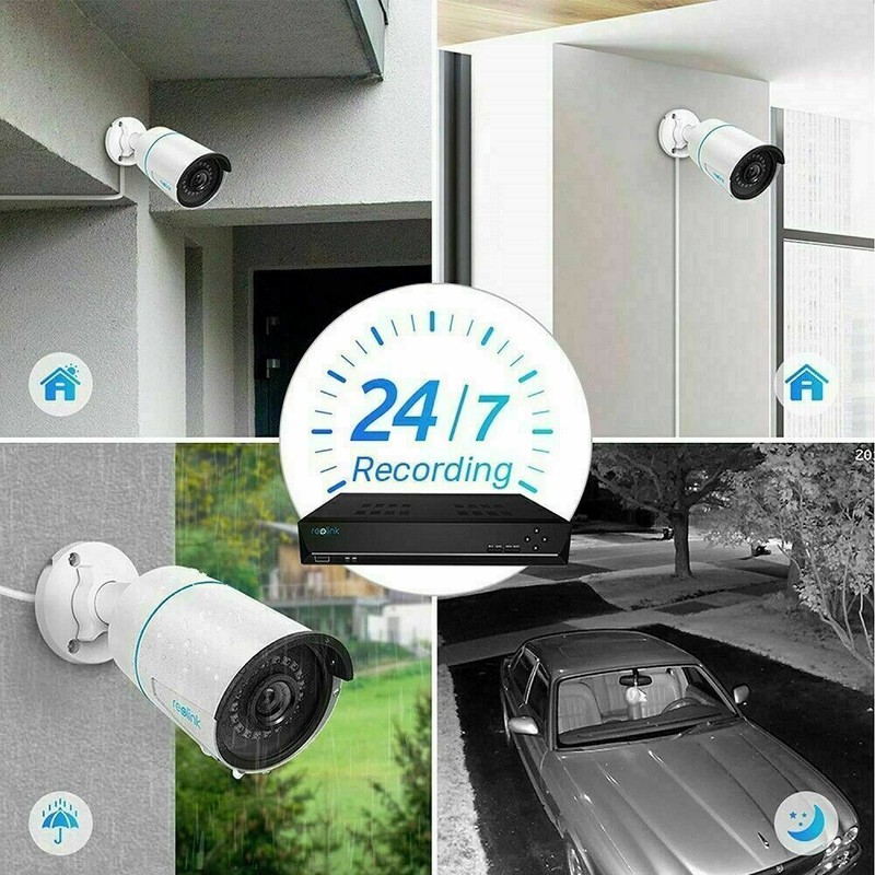 Reolink 5MP POE Security Camera System 8CH NVR RLN8-410 2TB HDD Smart Detection gallery
