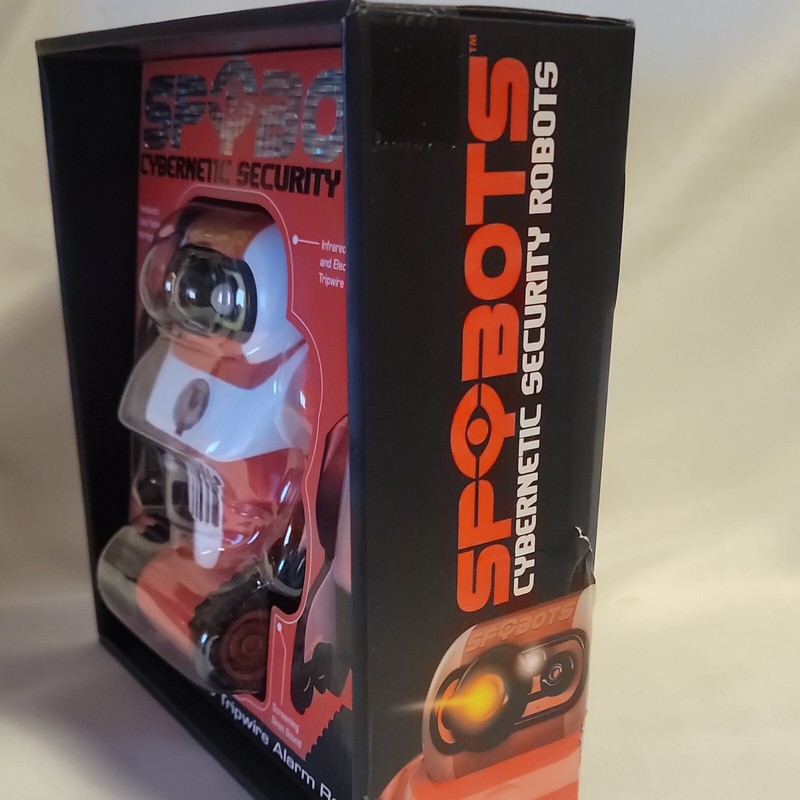 SPYBOTS Cybernetic Security Robots Red T.R.I.P. LED Tripwire Alarm Robot gallery