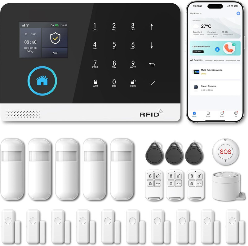 Home Security Systems for House, Wireless Home Security Alarm System, Door/Windo gallery