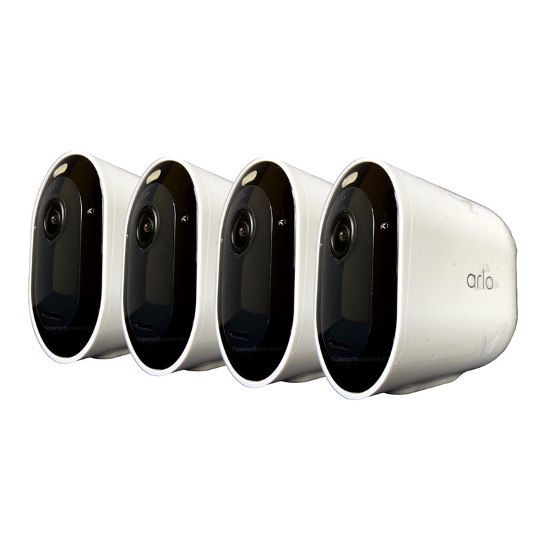 Arlo Pro 4 2K HDR Wireless 4 Camera Security System with Color Night Vision