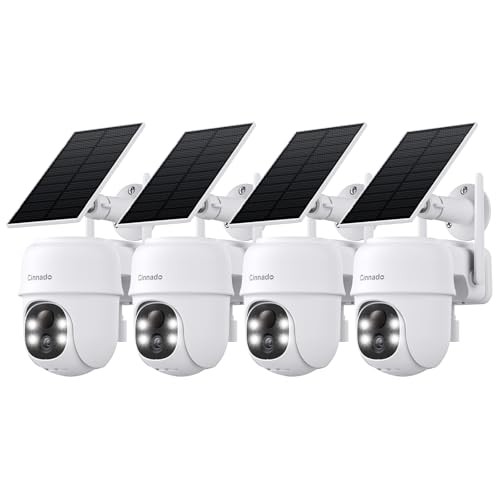 2K Cameras for Home Security-2.4G WiFi Outdoor Camera B6-White-4pack-2.4G