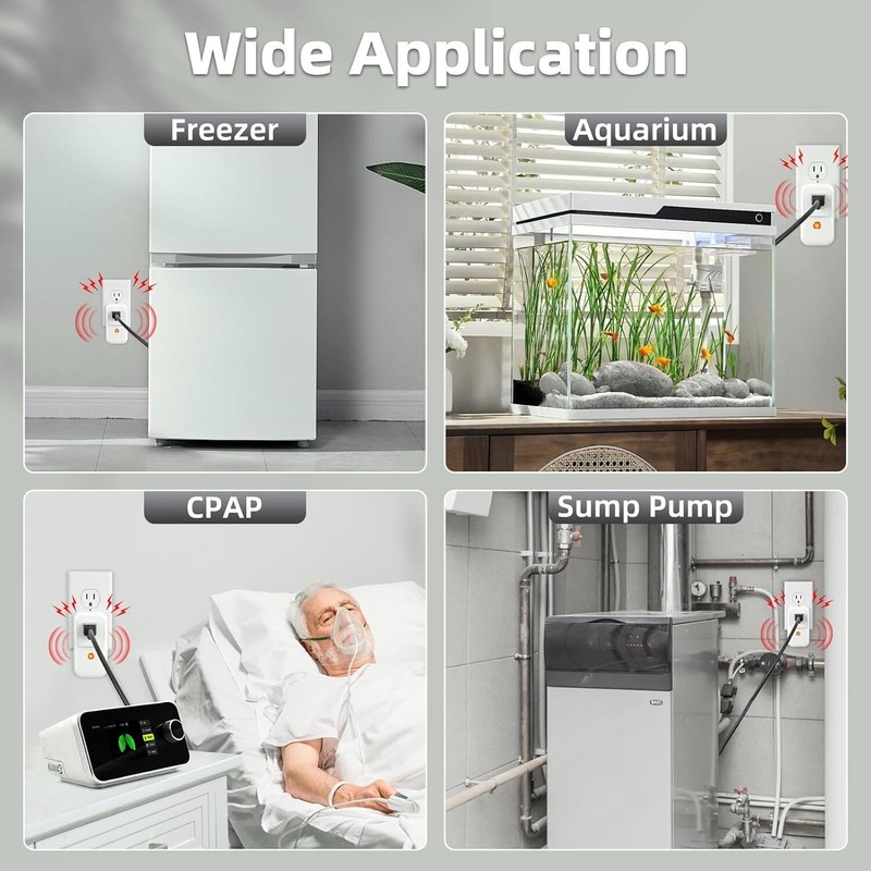Satisure Power Failure Alarm for Freezer Alarm, Power Outage Alarm,Power Loss gallery