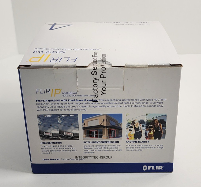 N243EW4 4MP Quad HD Weatherproof Outdoor Network POE IP Dome Camera NEW gallery