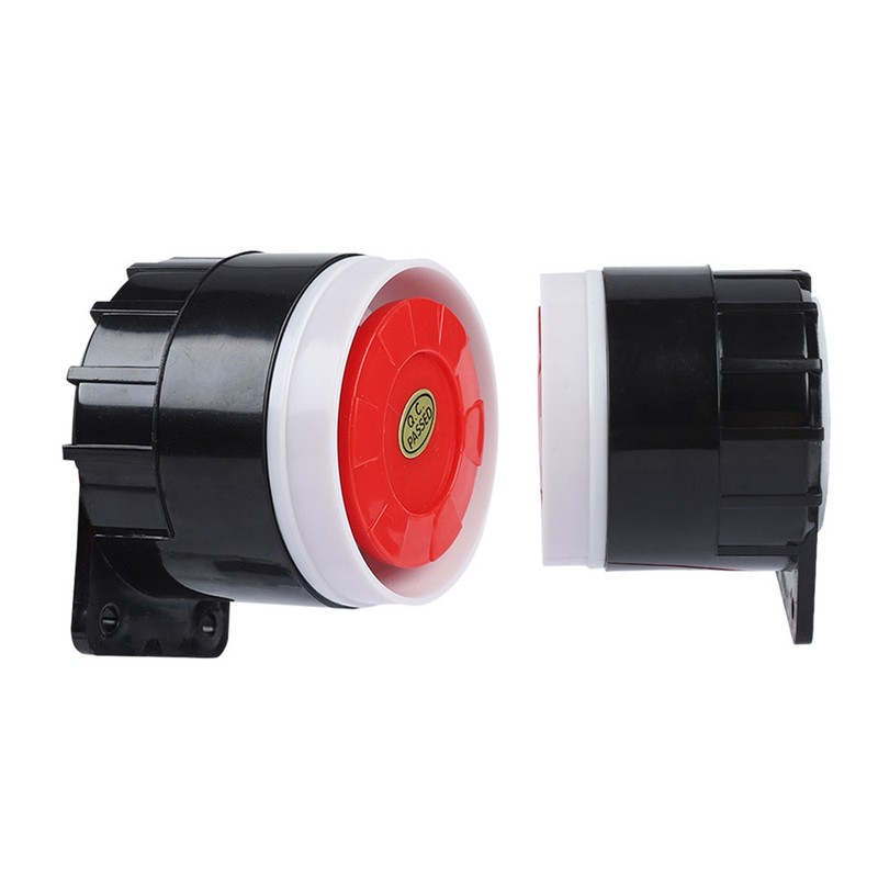 120dB DC 12V Mini Red Wired Horn Siren Sound Alarm System Warning Horn For WT