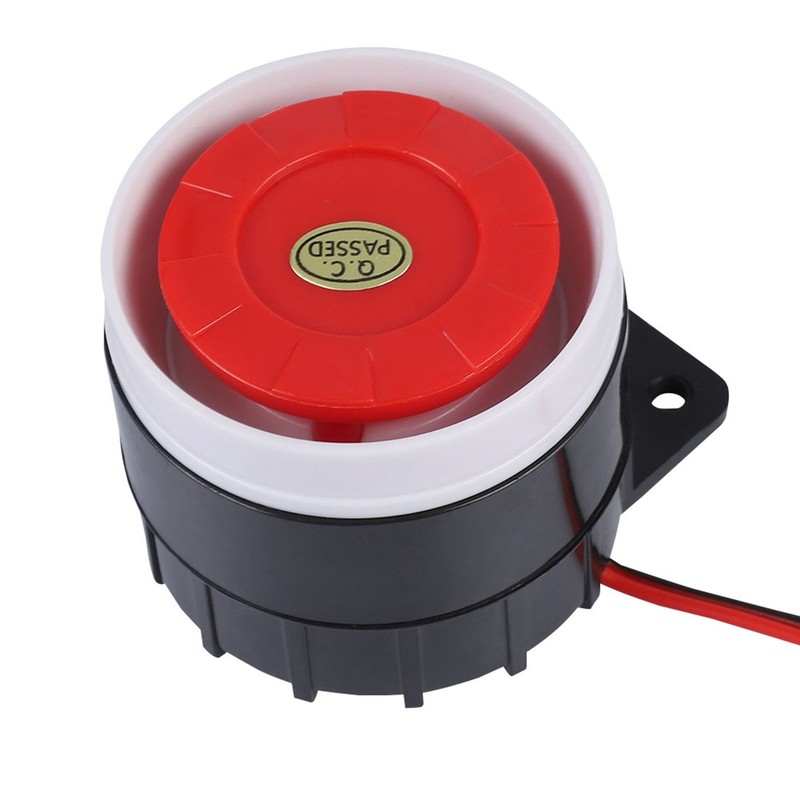 120dB DC 12V Mini Red Wired Horn Siren Sound Alarm System Warning Horn For H Fit