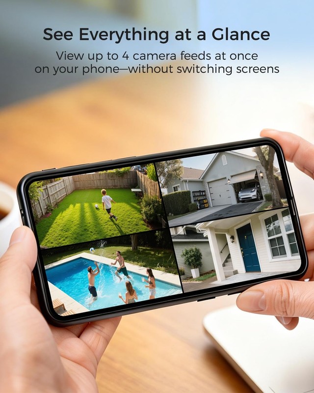 4K Cameras Wireless Outdoor, No Subscription, 8MP Solar Powered Cameras for H... gallery