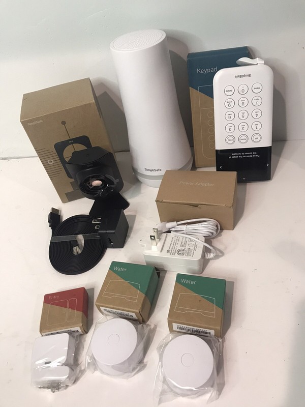 Simplisafe Wireless Home Security System W/HD Camera Keypad Base Unit Sensor 6pc
