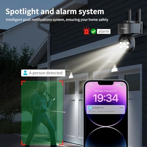 WiFi Security Camera Wireless Outdoor 2 Packs,360° PTZ Solar Camera 2PACK gallery