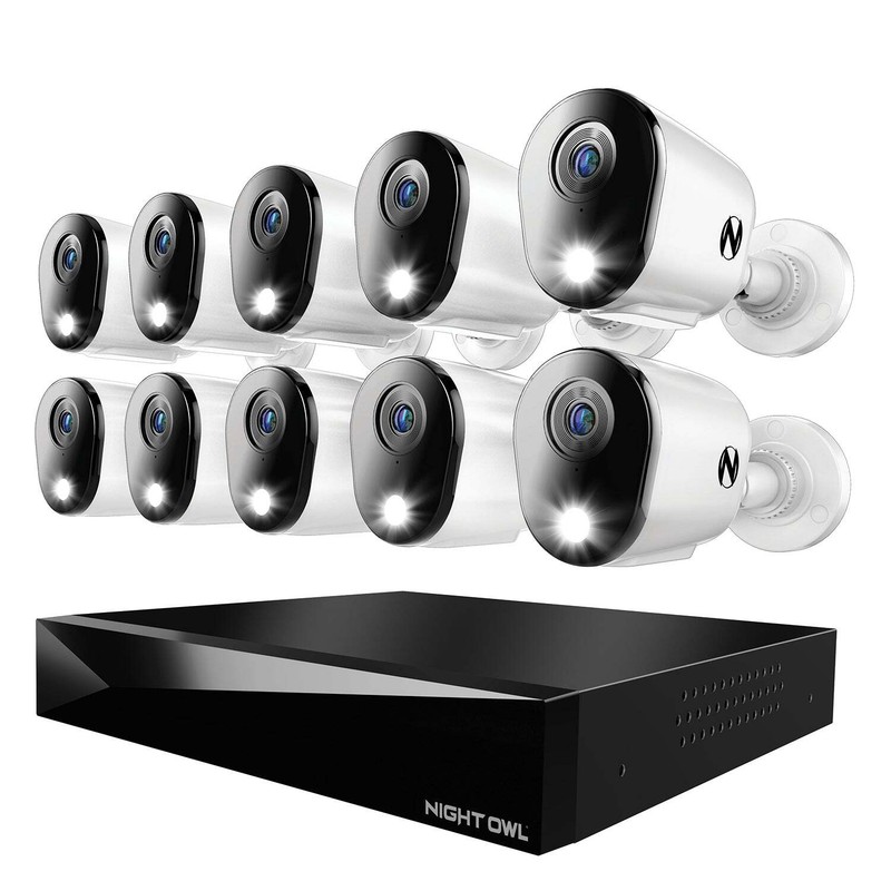 2-Way Audio 20 Channel DVR Security System with 2TB Hard Drive and 10 Wired 4K D