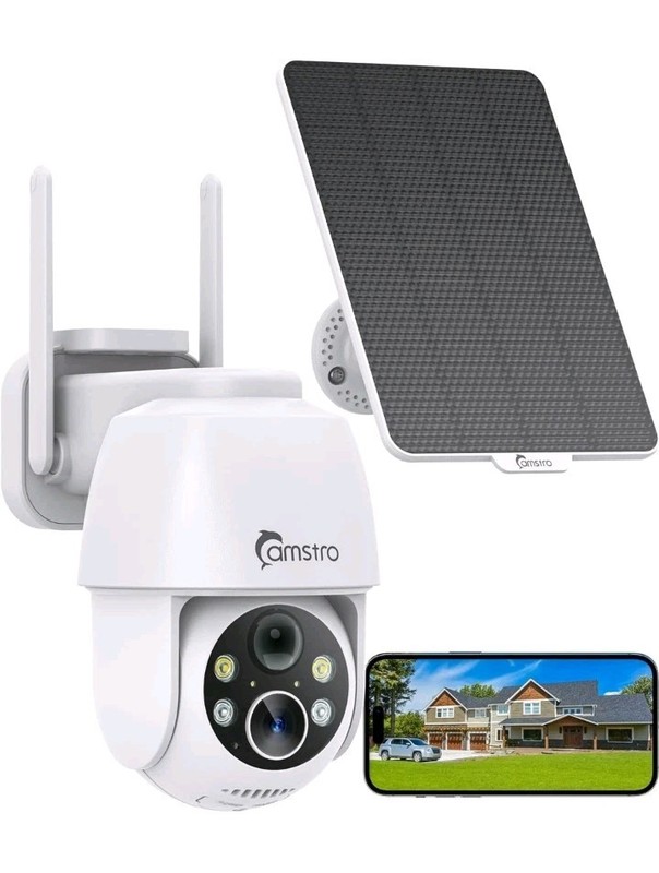 2K Solar Security Cameras Wireless Outdoor, WiFi Cameras for Home Security…
