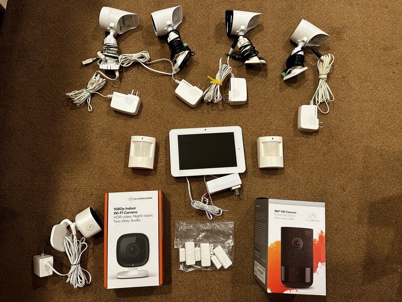 Alarm.com Complete Security System (Indoor/Outdoor Cameras, IQ Panel, Sensors)