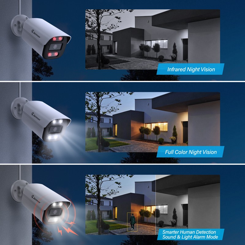 8MP PoE Security IP 4K Bullet Camera 100ft Night Vision Waterproof Add-on RTSP gallery